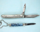 Vintage Richards Pocket knives Sheffield England, lot of 2, PetesNeatOldStuff, Whittling knives, small pocket knives, collectible, useful