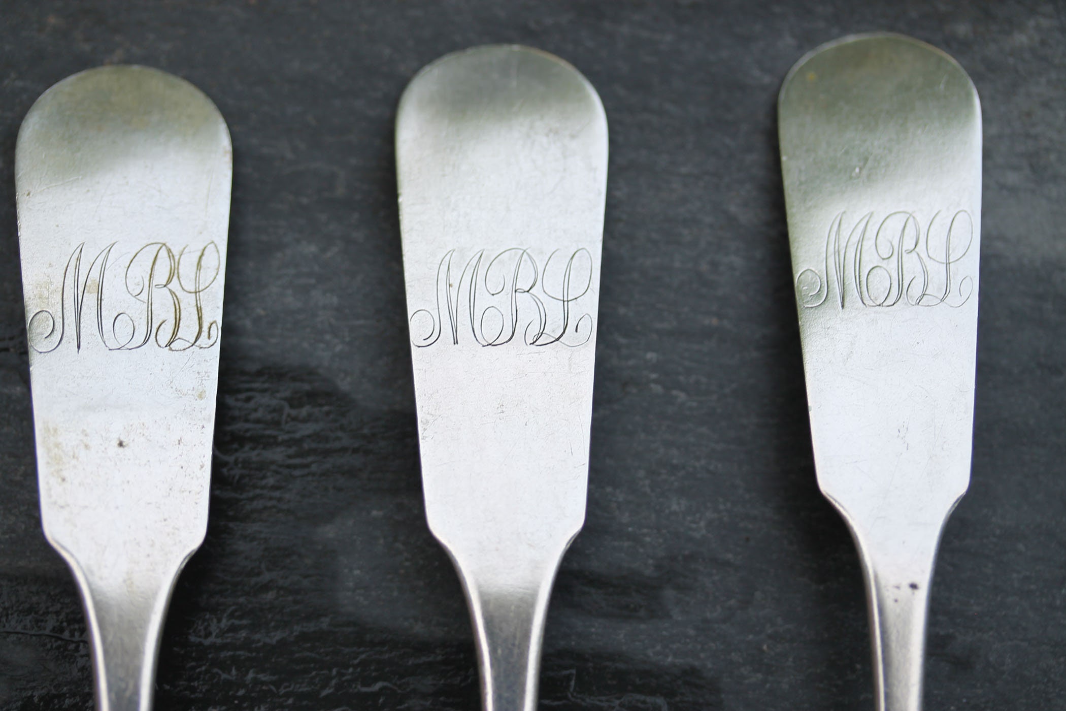 Robert Davis Coin Silver Teaspoons Set of 7 18121826 Concord Etsy