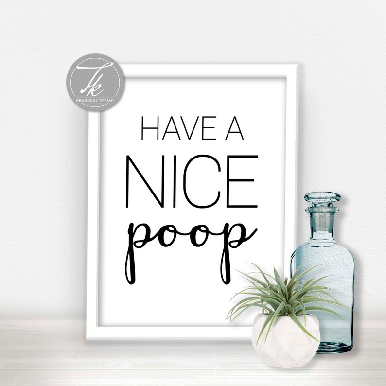Bathroom Humor Bathroom Wall Decor Bathroom Decor Bathroom Etsy