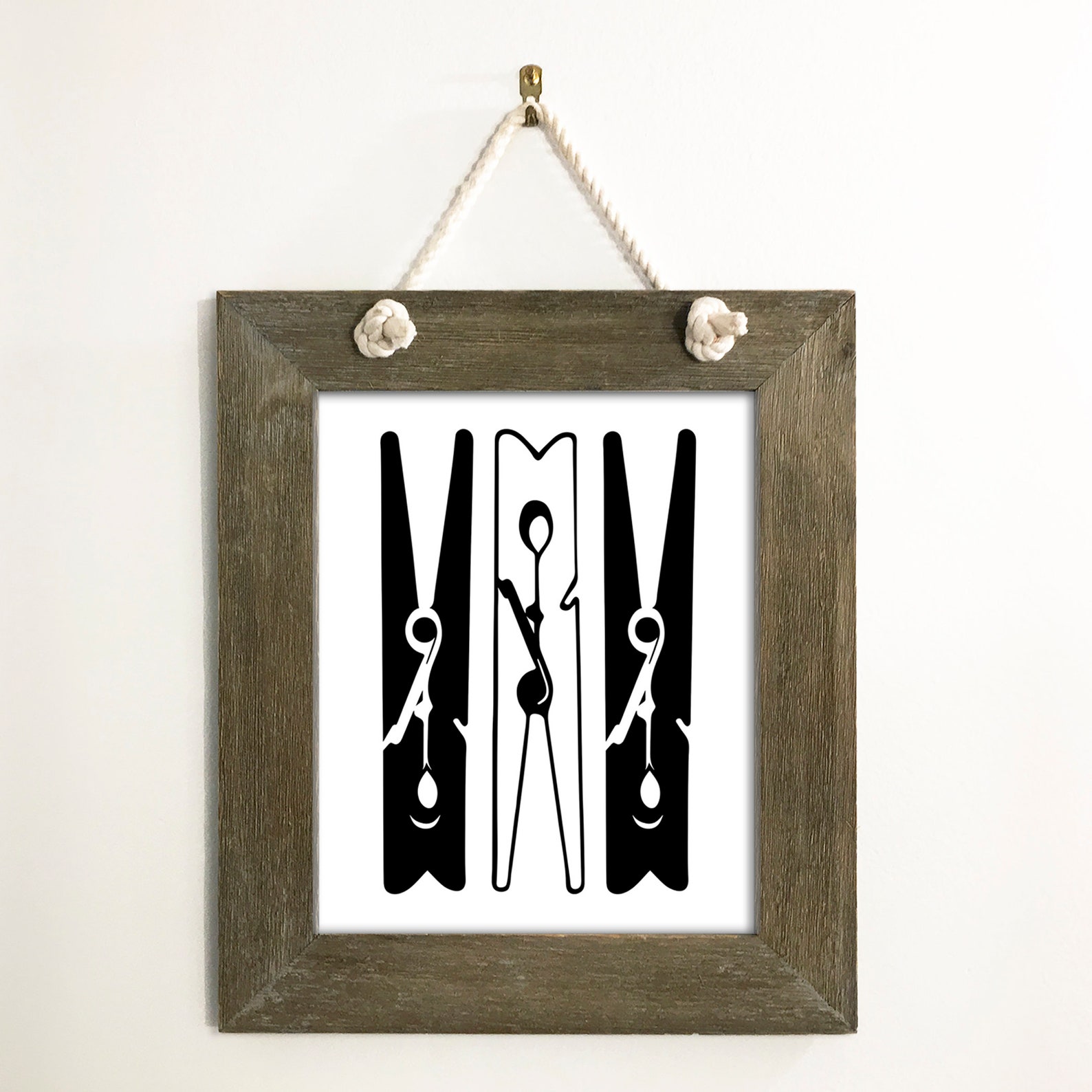 Clothespin Laundry Room Printable Laundry Room Sign Laundry Room Decor