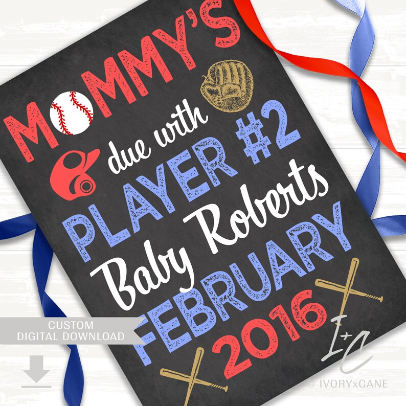 Baseball Pregnancy Announcement Pregnancy Reveal We're Etsy