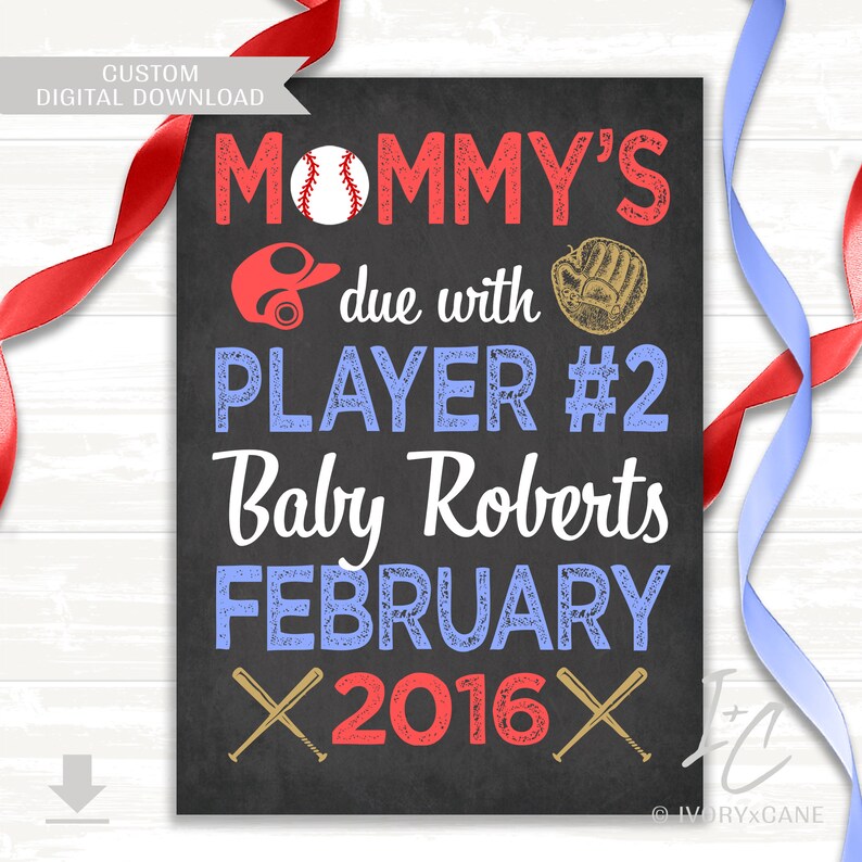Baseball Pregnancy Announcement Pregnancy Reveal We're Etsy