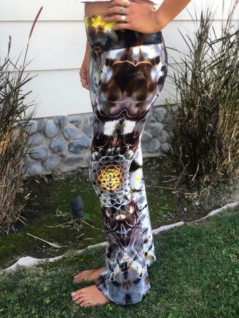 Hand Dyed Tie Dye YOGA pant Medium