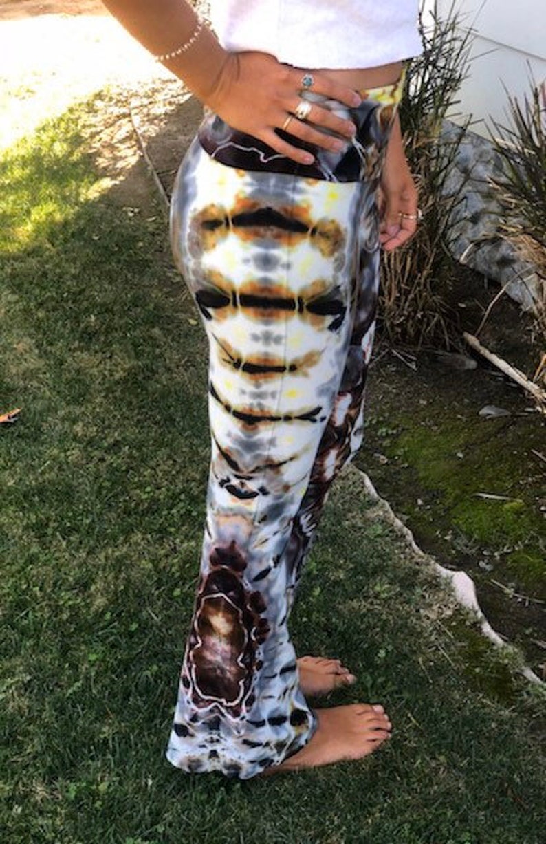 Hand Dyed Tie Dye YOGA pant Medium