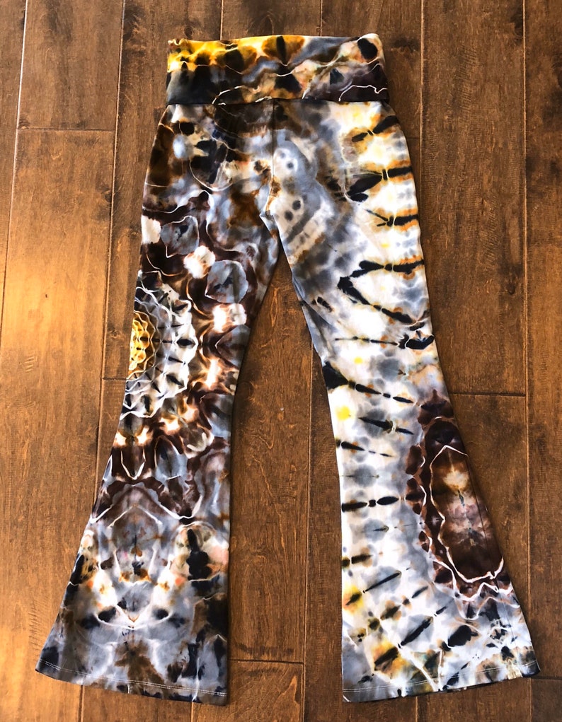 Hand Dyed Tie Dye YOGA pant Medium