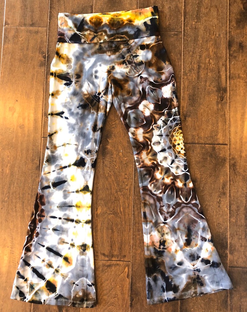 Hand Dyed Tie Dye YOGA pant Medium