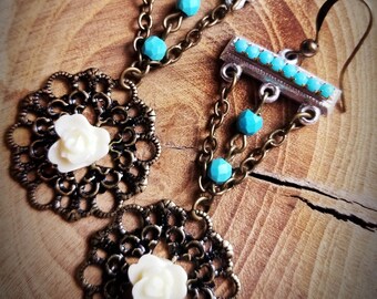 1950 assemblage earrings