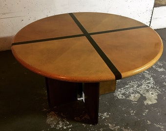 Vintage Round Dining Table, 1970s