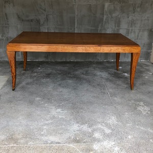 French Art Deco Eucalyptus Dining Table 1940&#39;s in the style of Gio Ponti