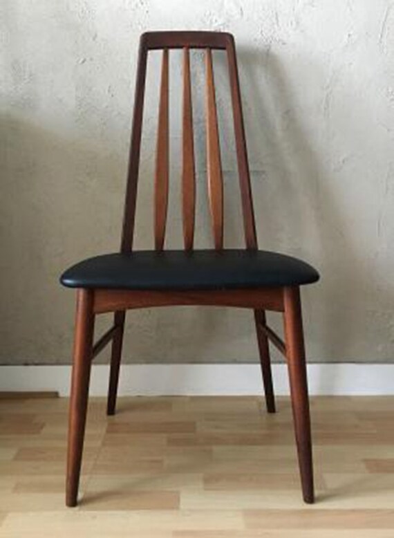 Mid century Eva Teak Dining Chair by Niels Koefoed for Koefoeds