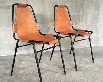 Pair of Les Arc Chairs by Charlotte Perriand, 1950s, Set of 2