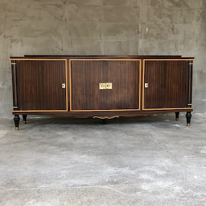 French Handmade Macassar Ebony Sideboard, 1940