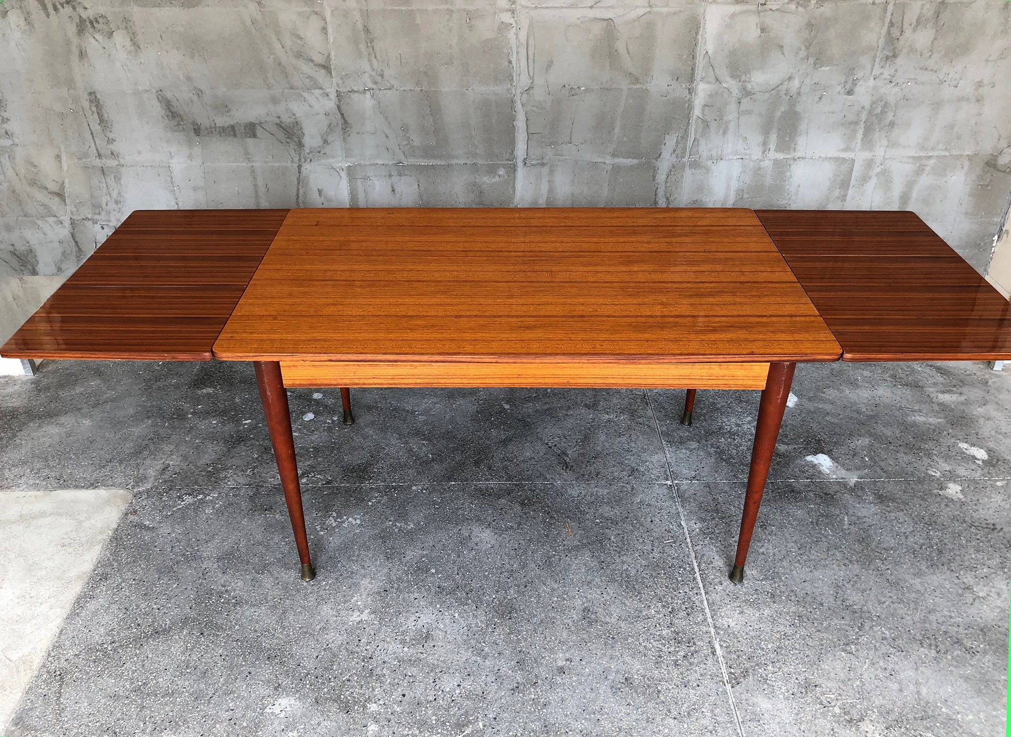 French Vintage Folding Dining Table 1950's - Etsy