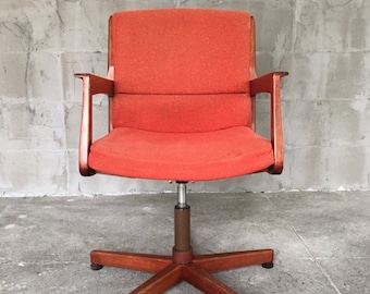 Swivel Danish Teak Chair, 1960s