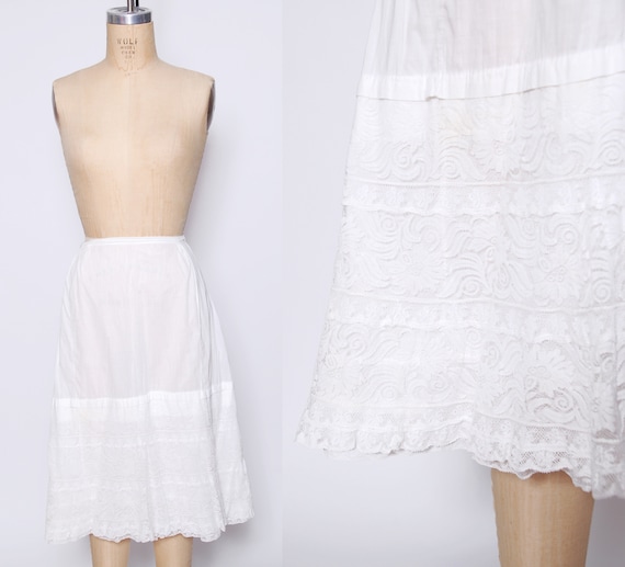 Vintage 1900s slip / antique Edwardian slip / whit