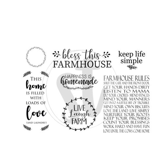 Download The Ultimate Farmhouse Sign Svg Bundle Farmhouse Svg Etsy