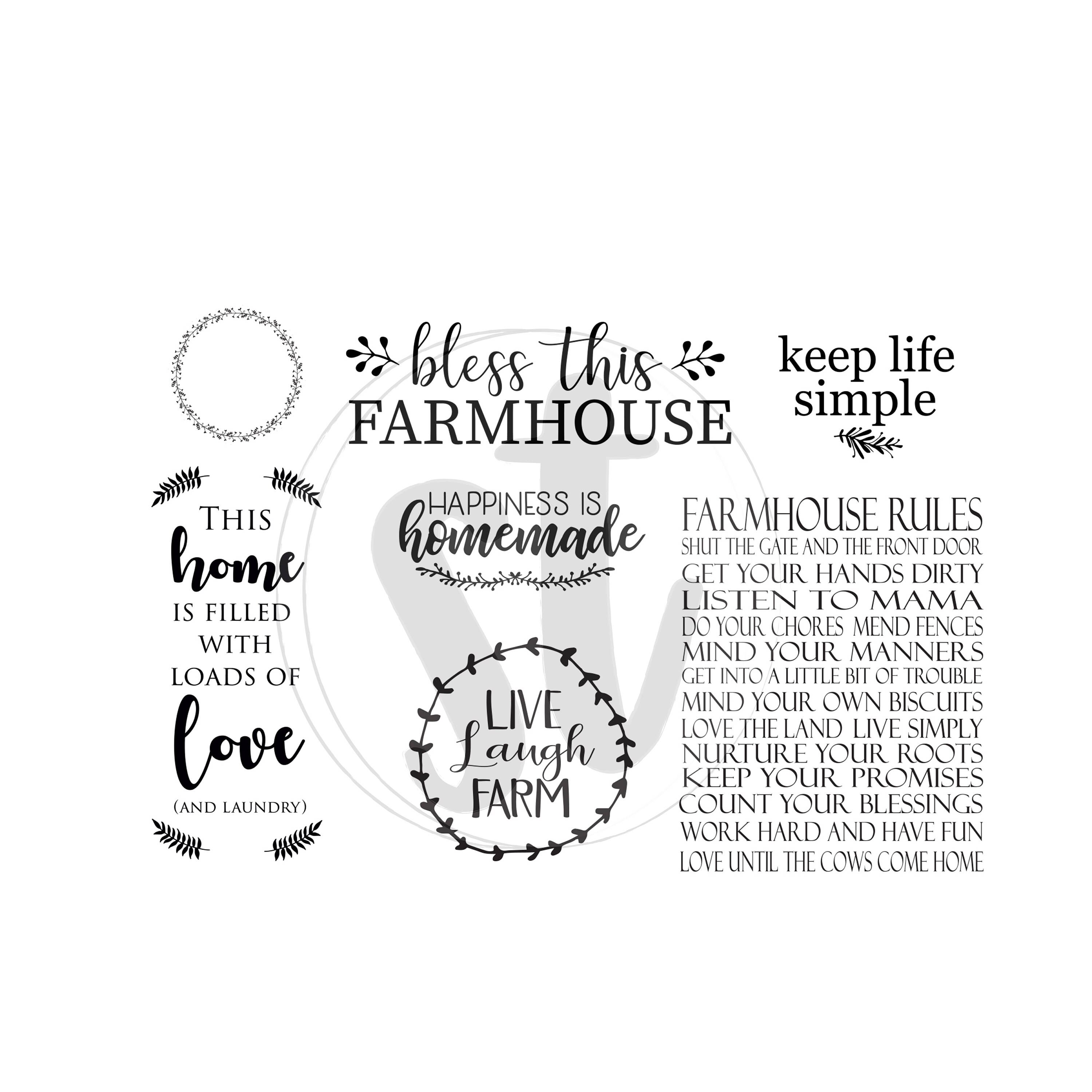 Download The Ultimate Farmhouse Sign Svg Bundle Farmhouse Svg Etsy