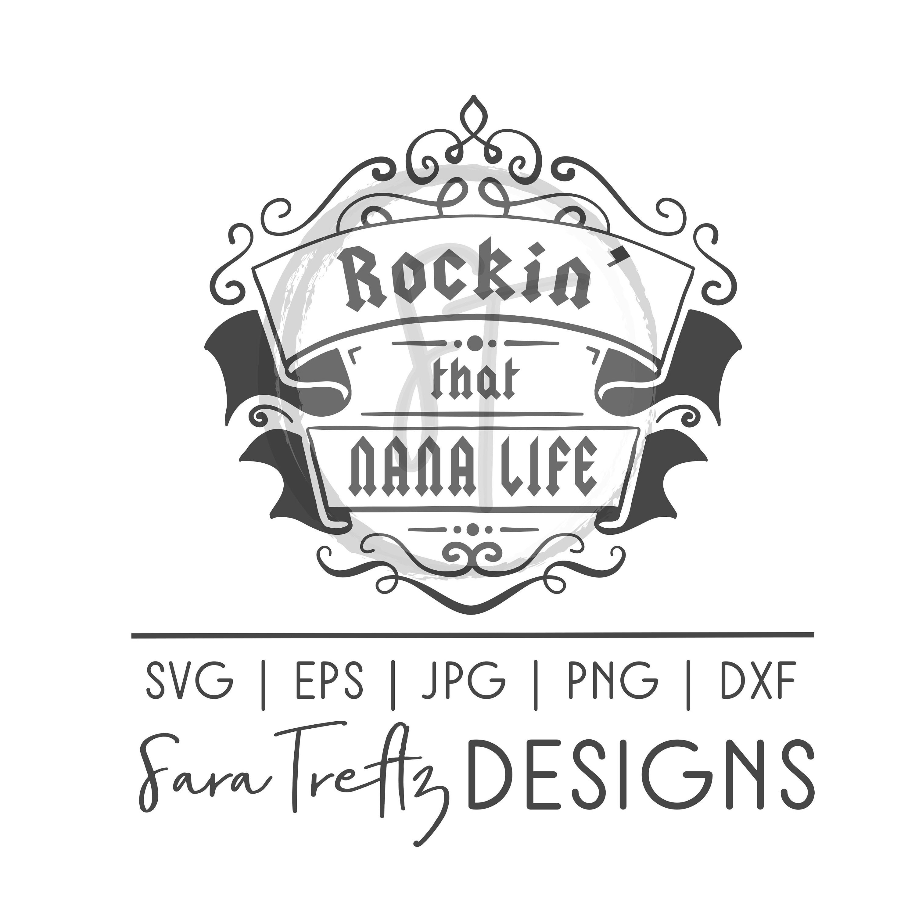 Download Rockin' that nana life SVG cut file grandma svg grandma | Etsy