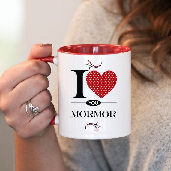 I Love You Mormor Mormor Gift Mormor Birthday Mormor Mug Etsy