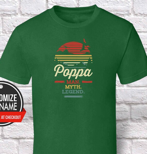 Poppa Gift Poppa The Man The Myth The Legend Poppa Tshirt Pregnancy Association Baby Shower Poppa Birthday Poppa Gift Idea