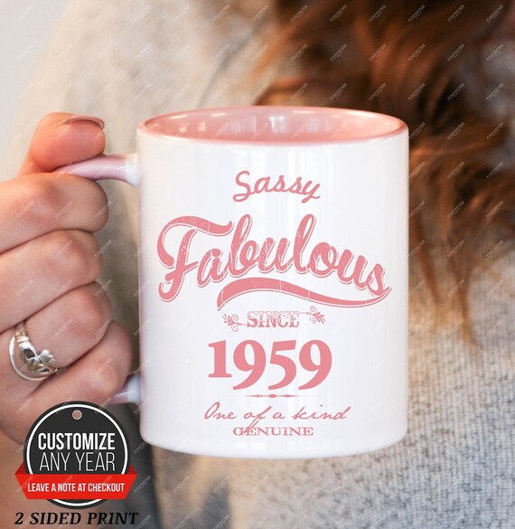 Sassy Fabulous Since 1959 59th Birthday 59th Birthday Gifts Etsy