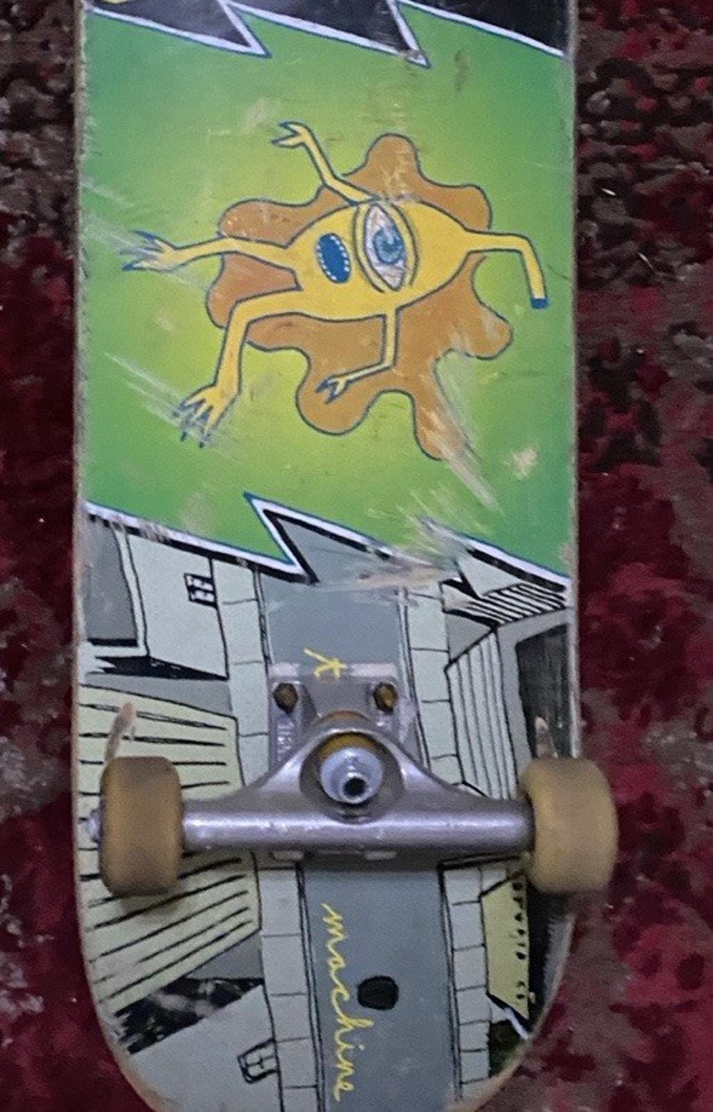 Toy Machine Ed Templeton Skateboard Complete Trucks Spitfire