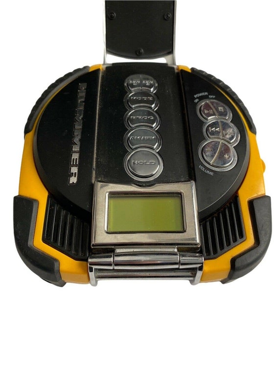 Vintage 2004 Hummer Conair Personal CD Music Player Yellow