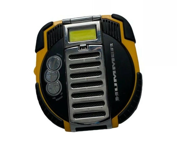 Vintage 2004 Hummer Conair Personal CD Music Player Yellow