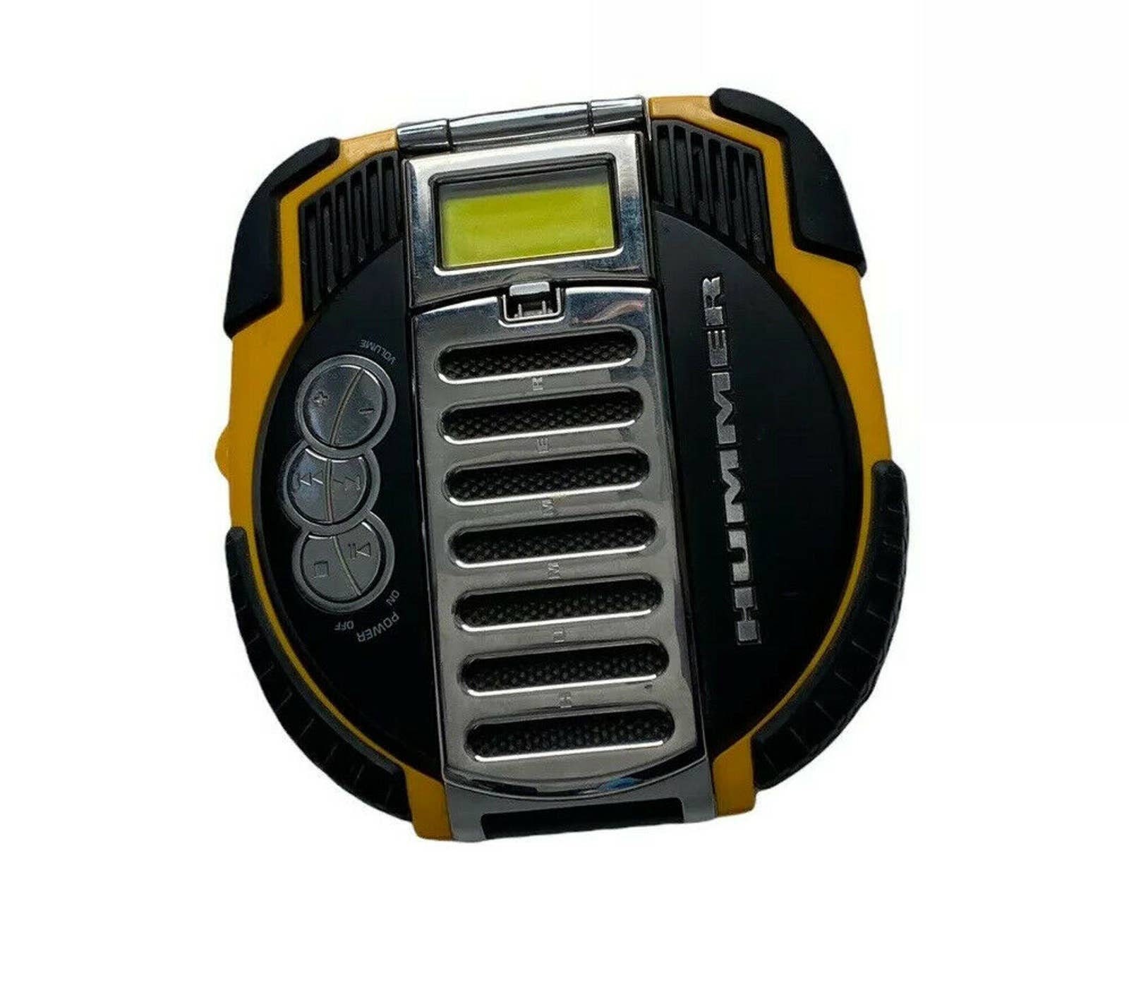 Vintage 2004 Hummer Conair Personal CD Music Player Yellow