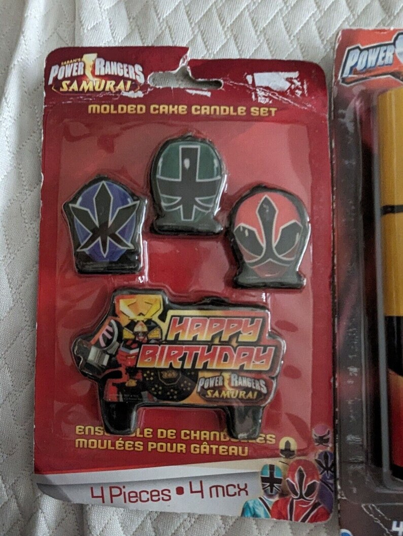 Power Rangers Samurai Party Favors Chinese Yo Yo Molded Candles
