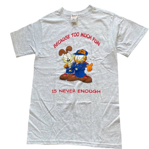 Vtg 90s Garfield Boy Scouts T Shirt Tee adult Smal