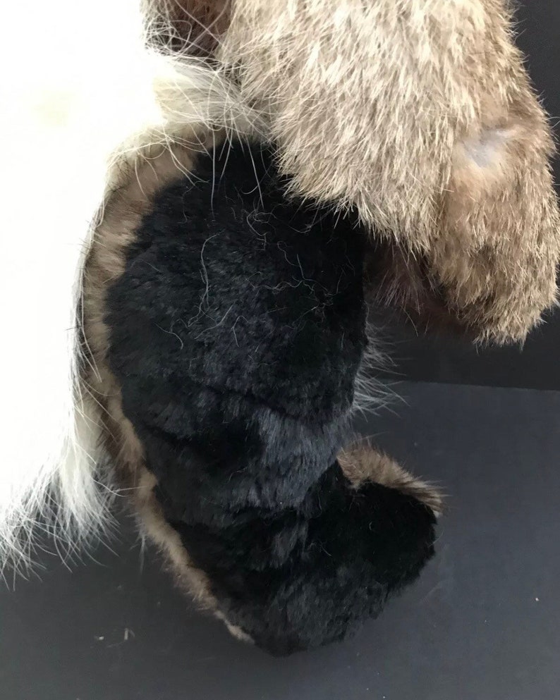 Vtg real fur mink teddy bear handmade carol lyn artist saks fifth avenue