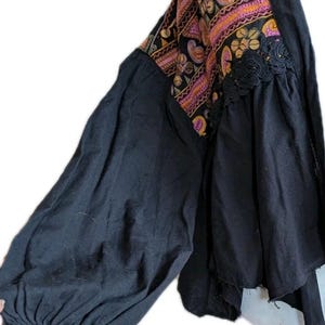 Free People Savannah Bed Jacket Boho Festival Embroidered Crop Cardigan M NWT image 18