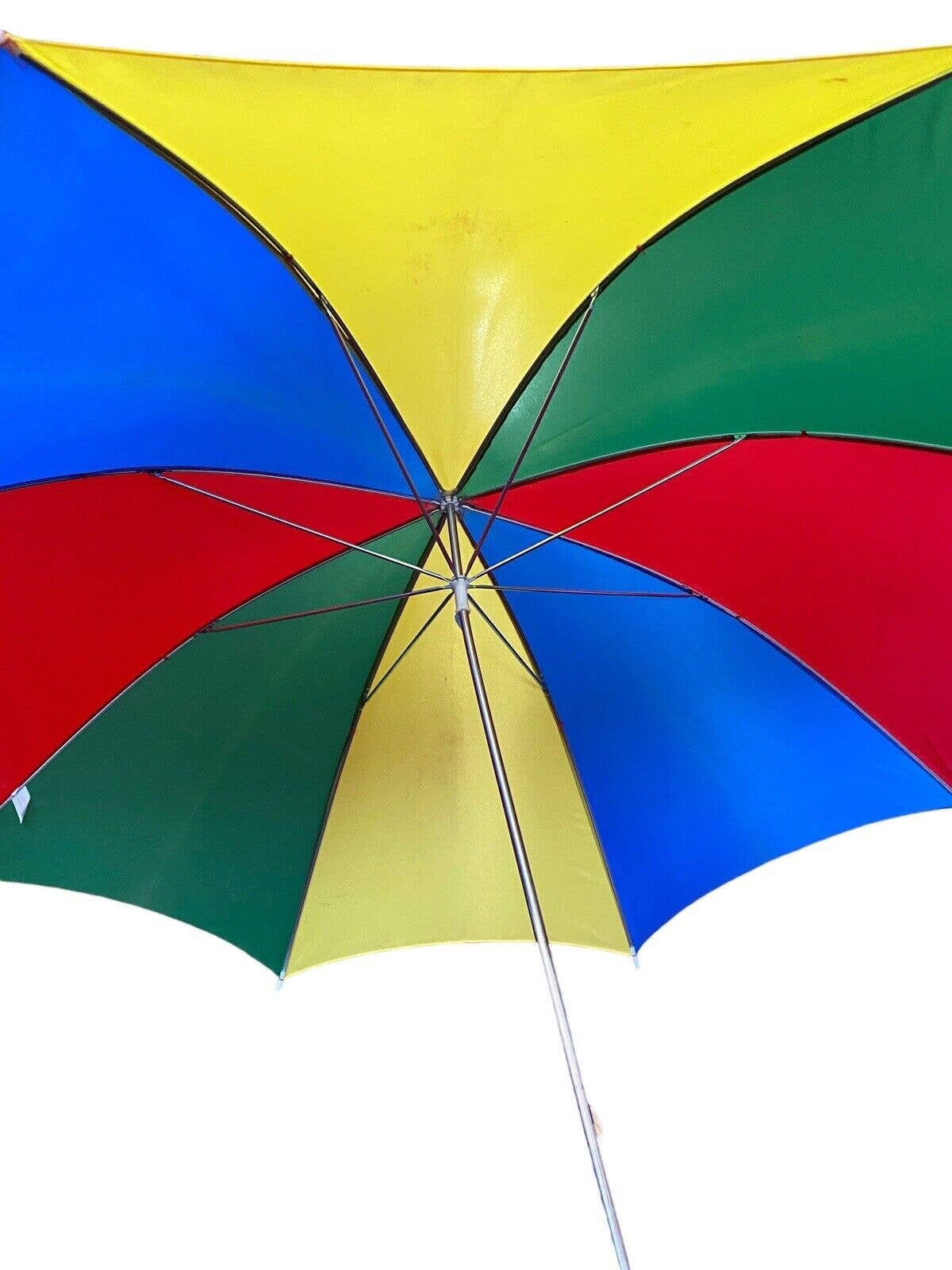 Vtg Rainbow Stripe Beach Umbrella Chair Table Clamp Clip on Etsy