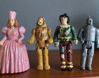 Vtg Wizard of Oz 50th Anniversary Figure Set MGM Multi Toys Lot Glinda Lion