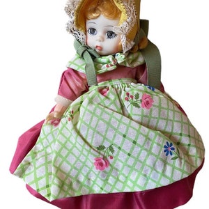 VTG Madame Alexander International Doll Dänemark 8 ”Mädchen Kleid 60er 70er Jahre