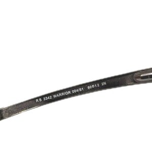 Ray Ban RB3342 Warrior Chrome Flex Hinge Wrap Frames 004/51 60 12 Eyeglasses image 6