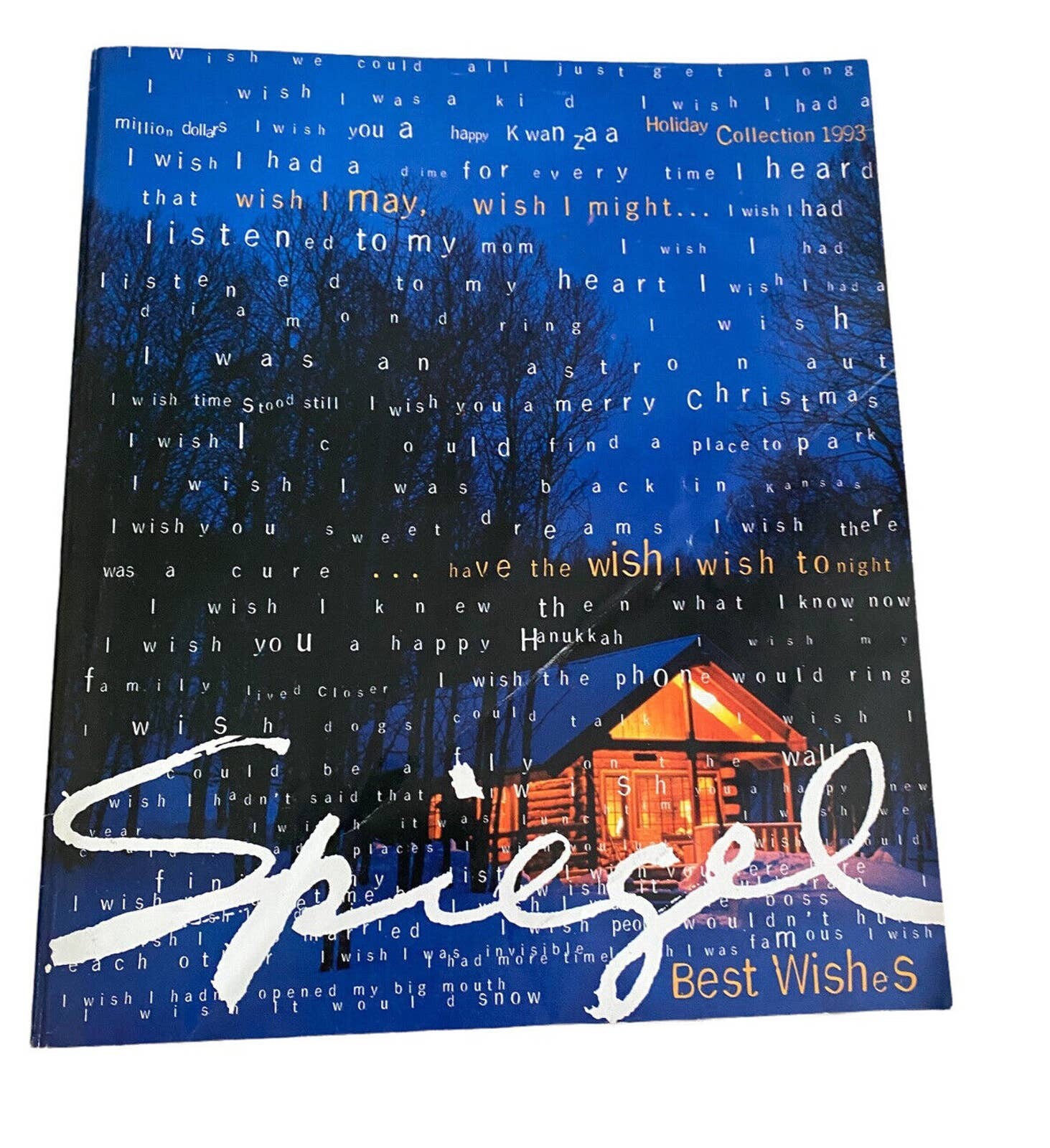Vtg Spiegel Christmas Catalog 1993 2 Sided Holiday 90s