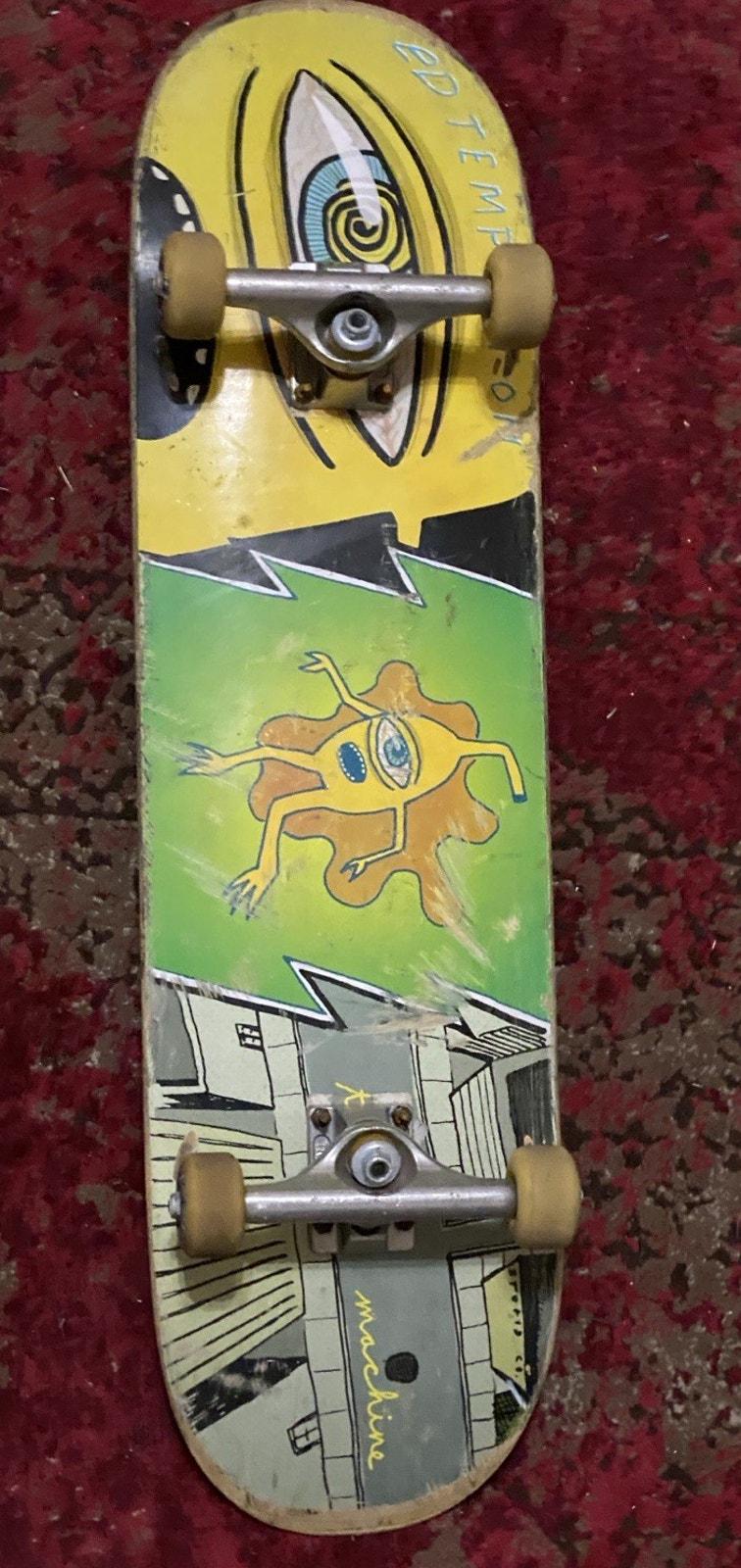 Toy Machine Ed Templeton Skateboard Complete Trucks Spitfire