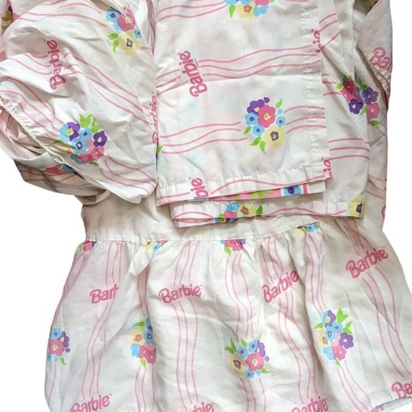 Barbie Twin Bedding Set - Etsy
