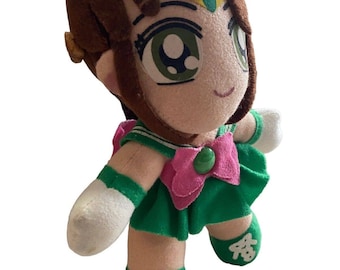 Vtg Sailor Moon Neptune Plush Toy Sailor 2000 Stuffed Doll Green 7”