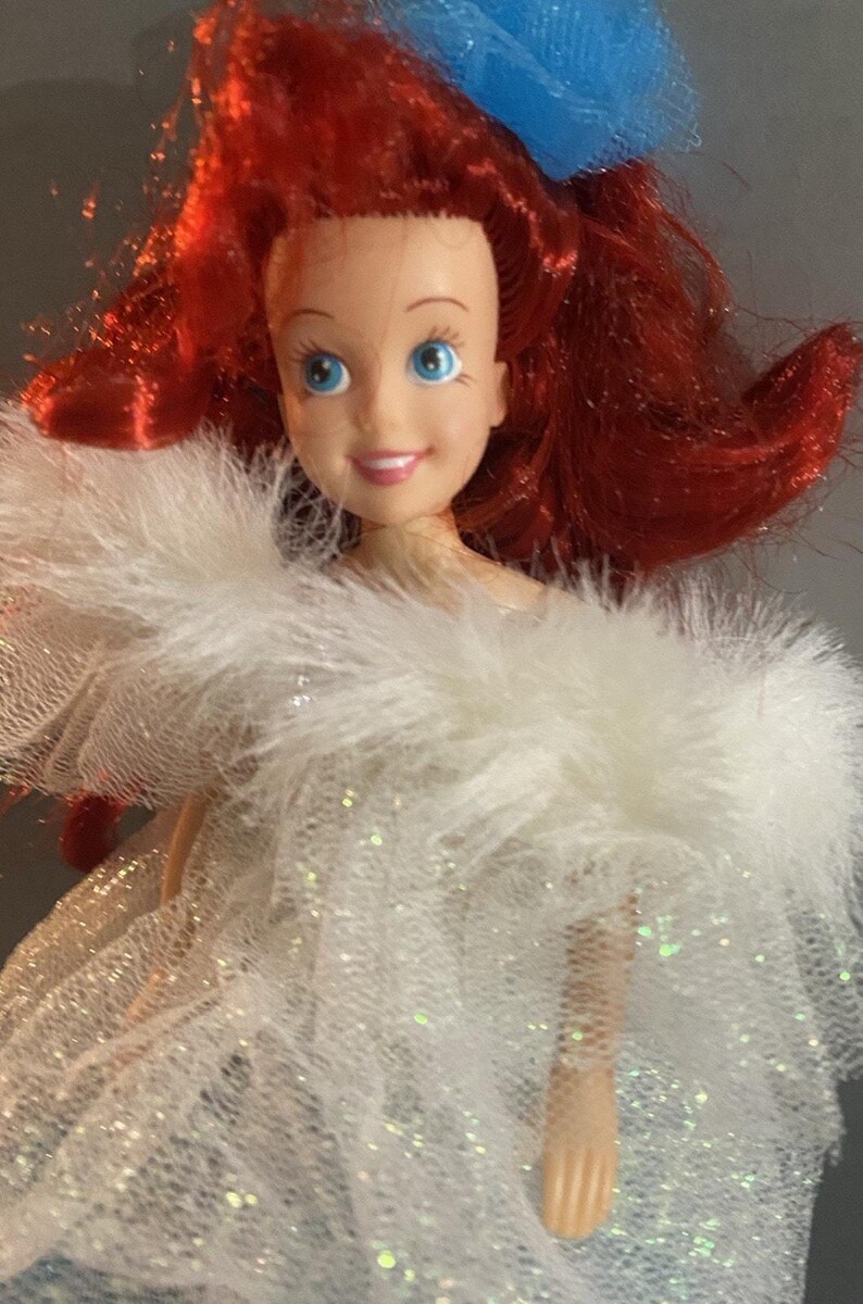 Disney Tyco Little Mermaid Holiday Ariel Doll Dress Tail Clamshell Bikini Top image 9