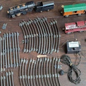 1930s American Flyer Lines Messing Piper Zugmaschine Pre War Set Track O Gauge