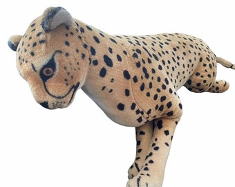 Leopard Weicher Plüsch Zoo Tier Figur Handpuppe Handschuh Kinder Spielzeug 