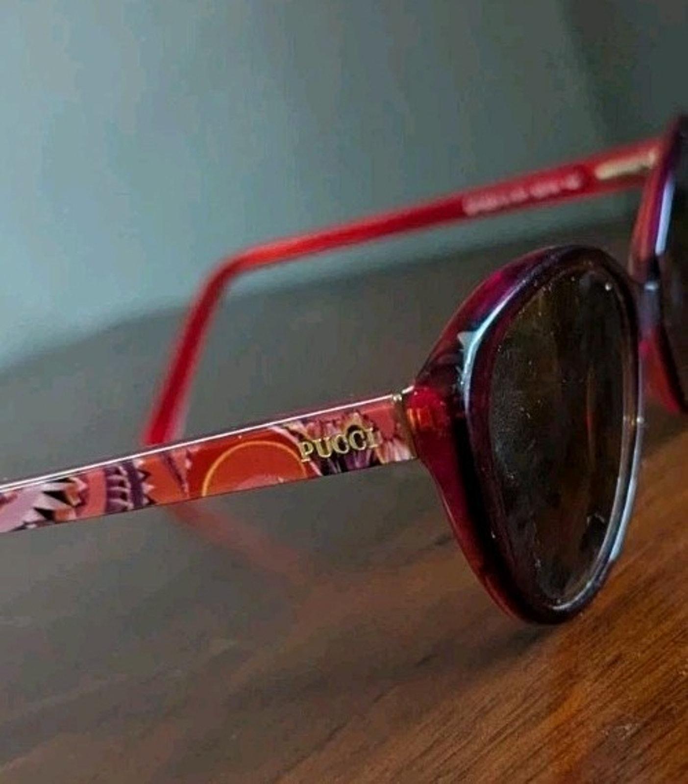 Emilio Pucci Sunglasses EP 5031-3 071 52-15-140 Cat Eye Red Printed Frames Women Emilio Pucci EP 5031-3 09252 Navy Cat Eyeglass FRAMES  main image 4