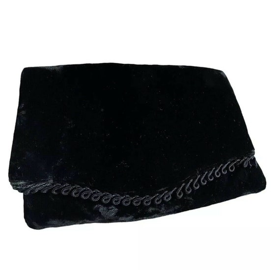 Vintage Crushed Velvet Evening Bag Purse Clutch E… - image 3