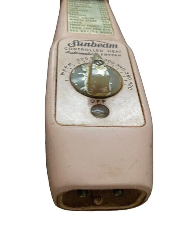 Vintage Pink Sunbeam Electric Skillet Frying Pan FPM-6 1950s