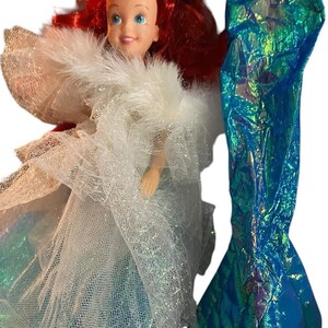 Disney Tyco Little Mermaid Holiday Ariel Doll Dress Tail Clamshell Bikini Top image 4