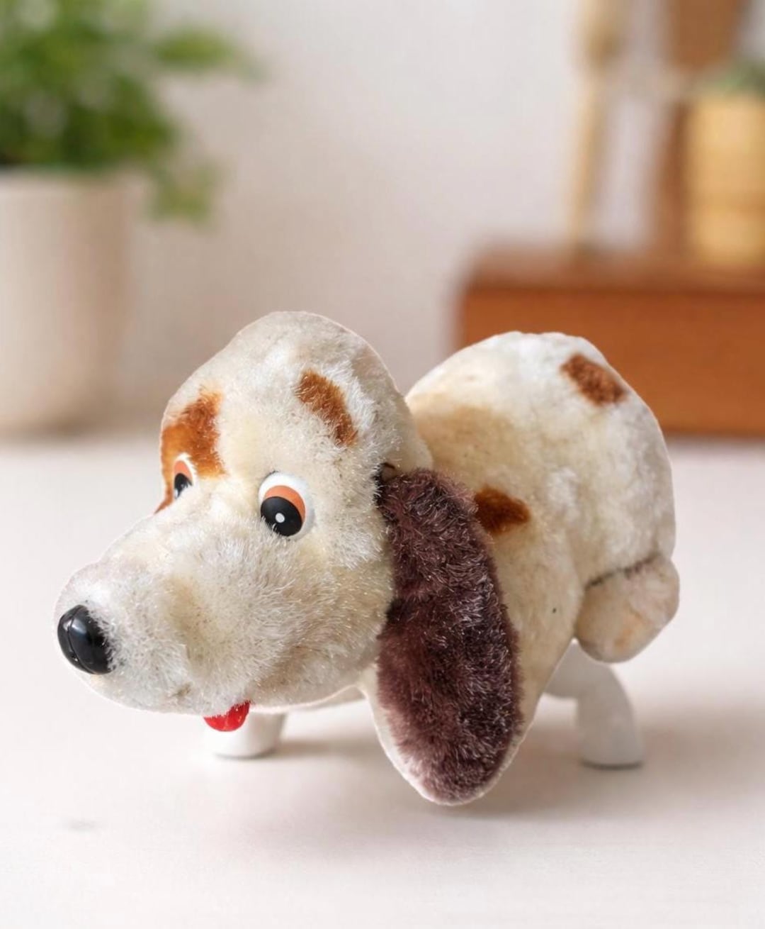 1950年代アルプスゼンマイ式おもちゃ犬 テリア犬のおもちゃ 1960年代 アルプス 日本製 《箱入り