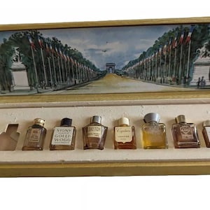 Vintage Les Parfums de Paris No 3 Special France Mini Perfume Box Set Sampler